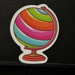 COLORFUL GLOBE STICKER